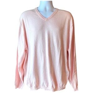 Weatherproof Men's Light Pink V-Neck Sweater
